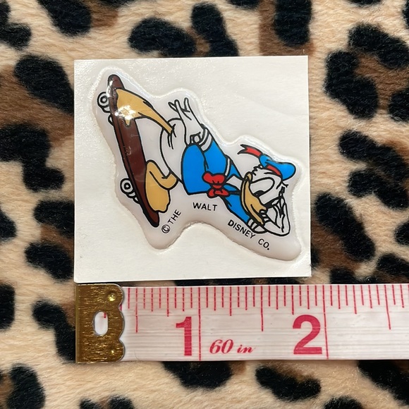 DISNEY Mickey Minnie Donald Duck Pluto Vintage Puffy Sticker Collectible 80s - Picture 15 of 17